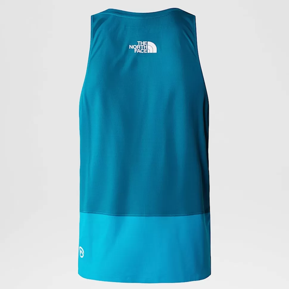 The North Face Camiseta Sin Mangas De Trail Running Summit High Para Hombre Sapphire Slate-Blue Moss Shop