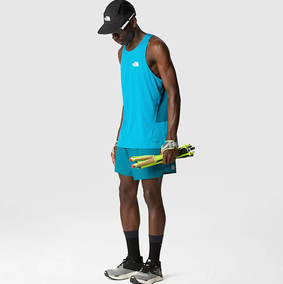 The North Face Camiseta Sin Mangas De Trail Running Summit High Para Hombre Sapphire Slate-Blue Moss Shop