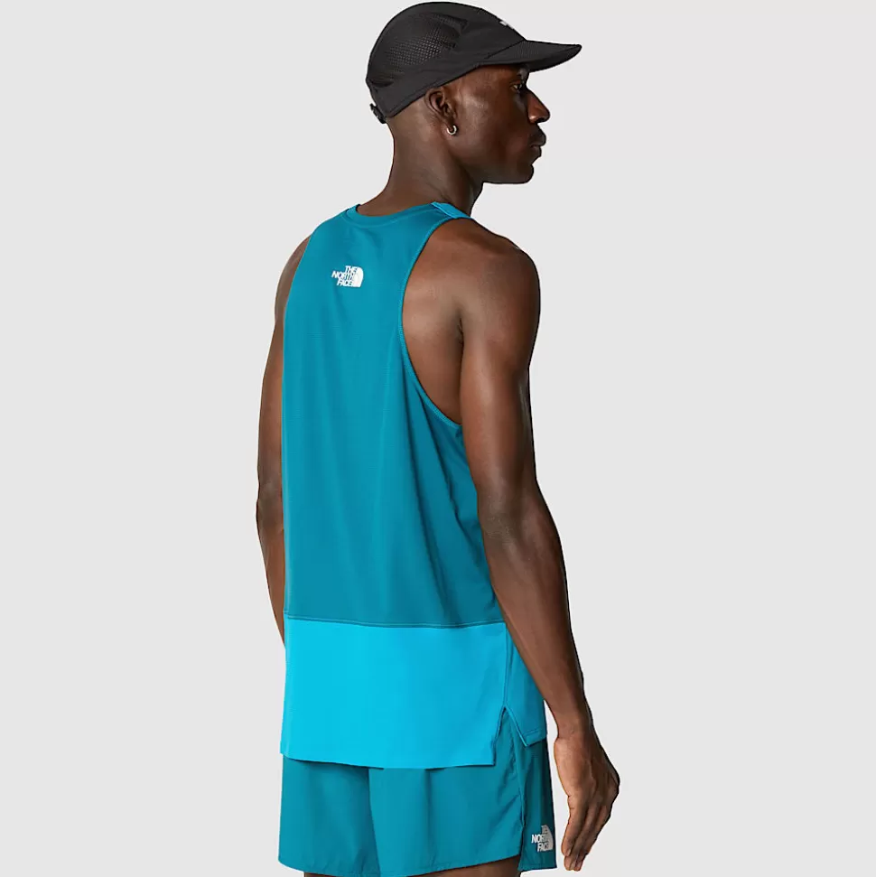 The North Face Camiseta Sin Mangas De Trail Running Summit High Para Hombre Sapphire Slate-Blue Moss Shop