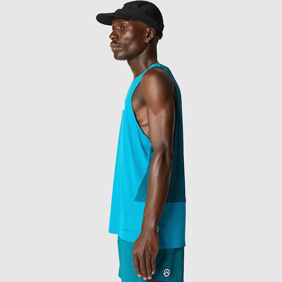 The North Face Camiseta Sin Mangas De Trail Running Summit High Para Hombre Sapphire Slate-Blue Moss Shop