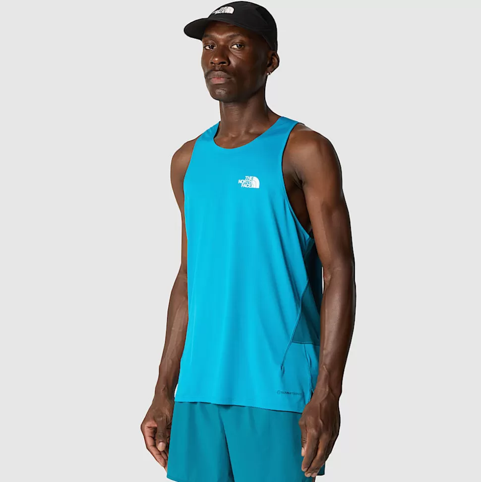 The North Face Camiseta Sin Mangas De Trail Running Summit High Para Hombre Sapphire Slate-Blue Moss Shop