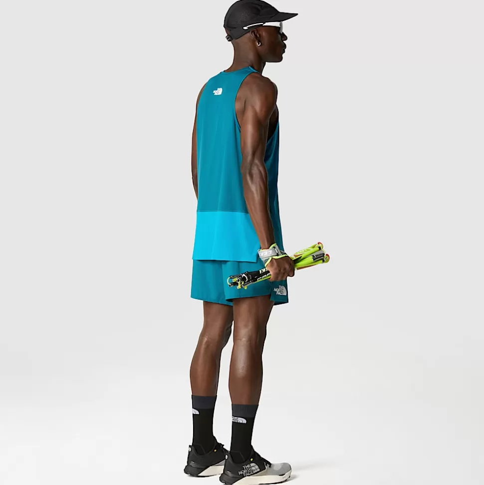 The North Face Camiseta Sin Mangas De Trail Running Summit High Para Hombre Sapphire Slate-Blue Moss Shop