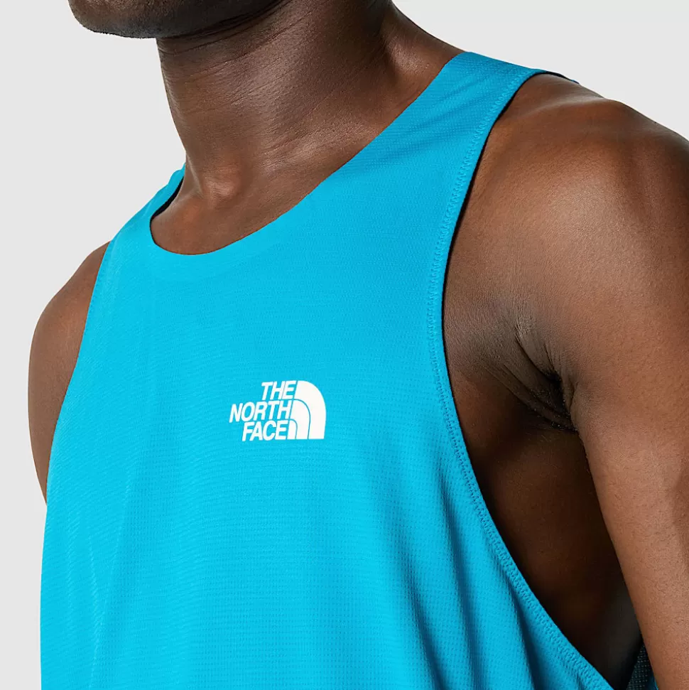 The North Face Camiseta Sin Mangas De Trail Running Summit High Para Hombre Sapphire Slate-Blue Moss Shop