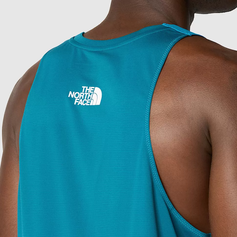 The North Face Camiseta Sin Mangas De Trail Running Summit High Para Hombre Sapphire Slate-Blue Moss Shop