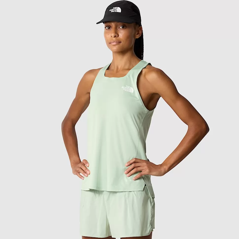 The North Face Camiseta Sin Mangas De Trail Running Summit High Para Mujer Misty Sage Discount