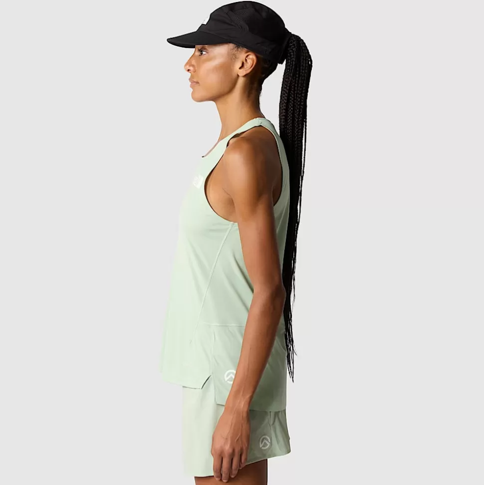 The North Face Camiseta Sin Mangas De Trail Running Summit High Para Mujer Misty Sage Discount