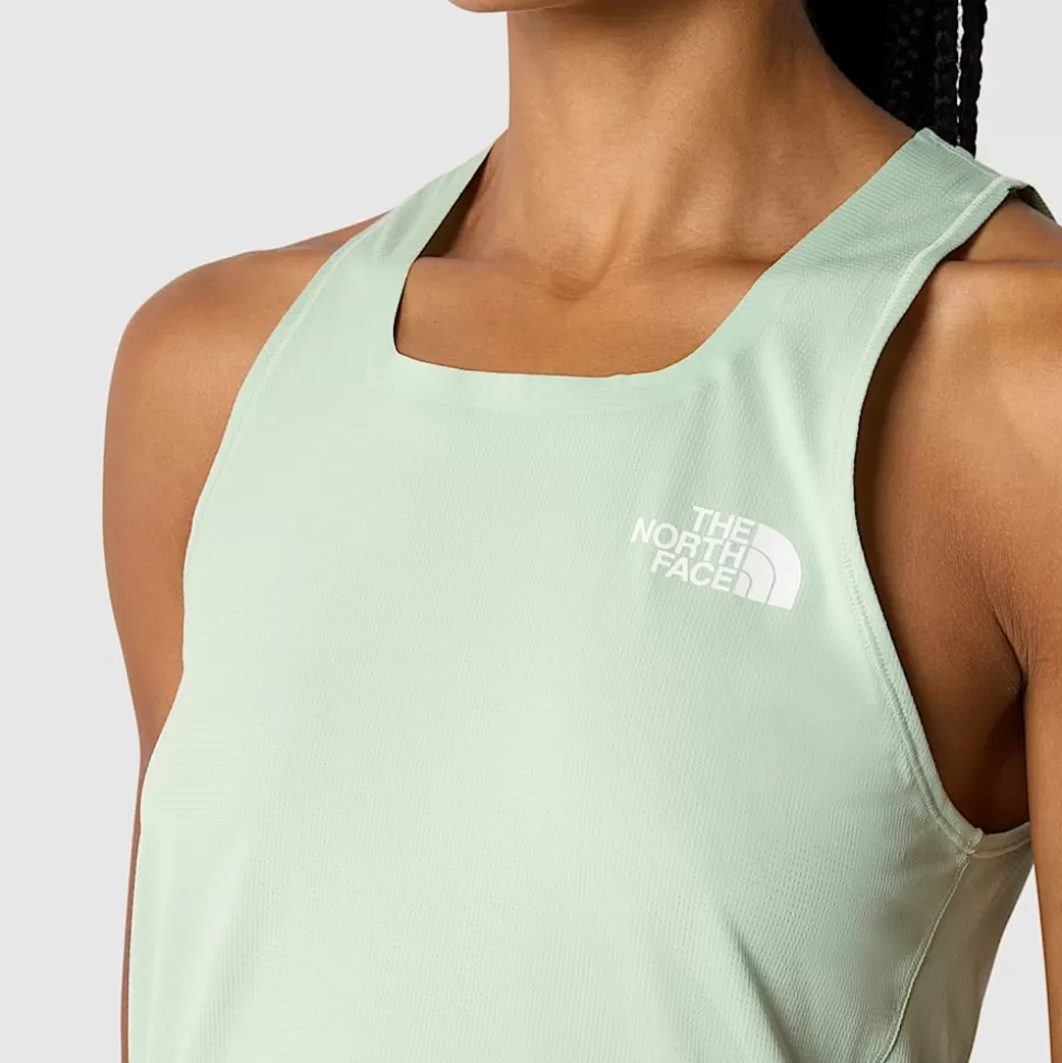The North Face Camiseta Sin Mangas De Trail Running Summit High Para Mujer Misty Sage Discount