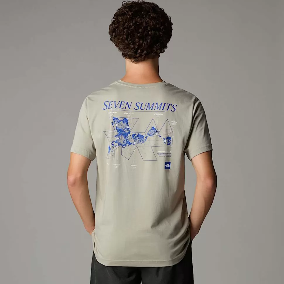 The North Face Camiseta Topographic Para Hombre Clay Grey Outlet