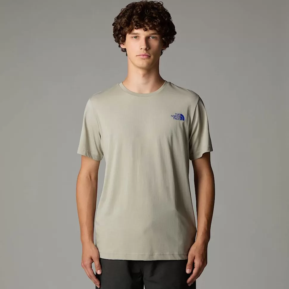 The North Face Camiseta Topographic Para Hombre Clay Grey Outlet