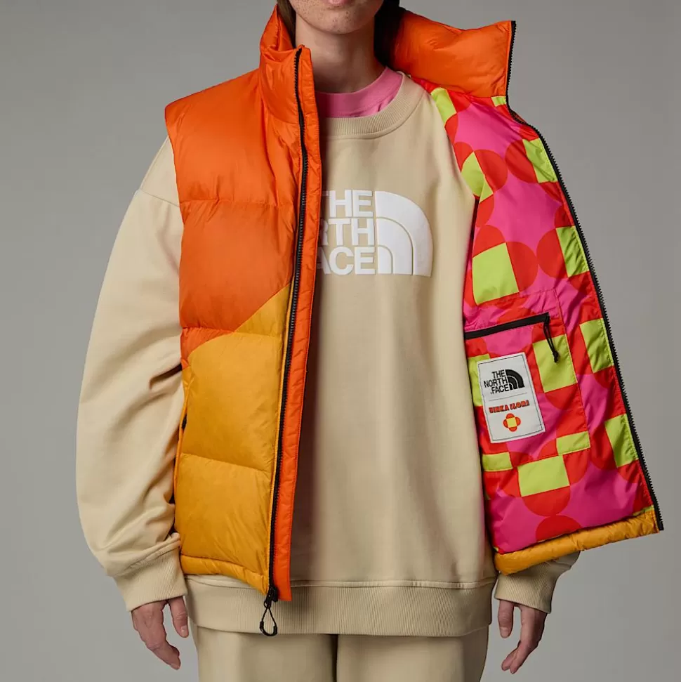 The North Face Chaleco Acolchado De Plumón TNF X Yinka Ilori Unisex Red Orange-Apricot Glaze Best