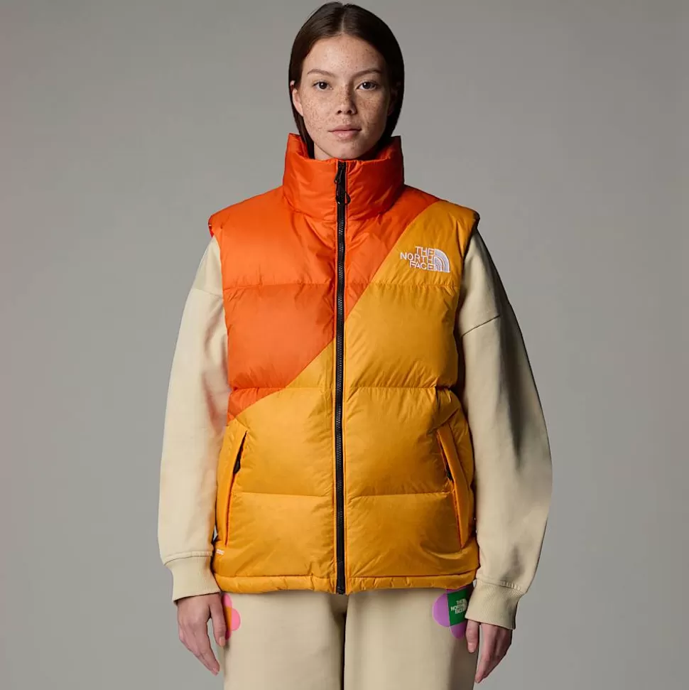 The North Face Chaleco Acolchado De Plumón TNF X Yinka Ilori Unisex Red Orange-Apricot Glaze Best