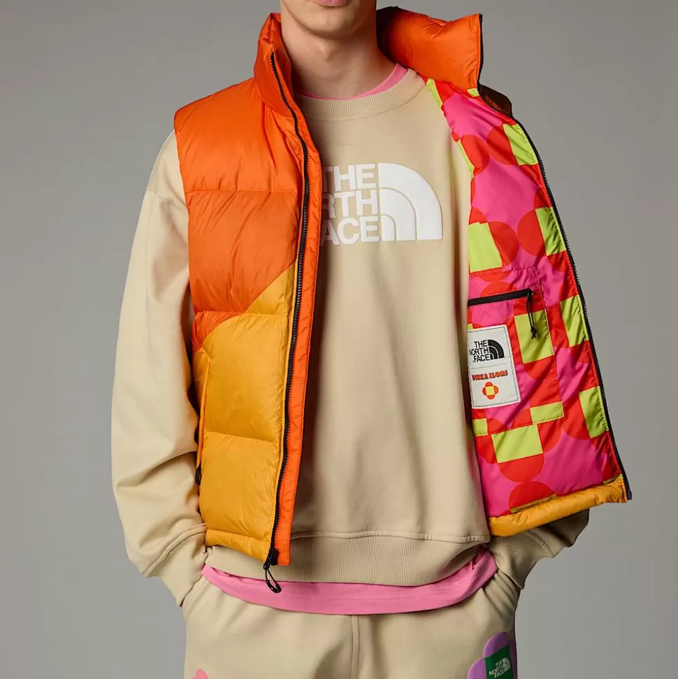 The North Face Chaleco Acolchado De Plumón TNF X Yinka Ilori Unisex Red Orange-Apricot Glaze Best