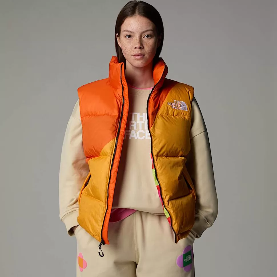The North Face Chaleco Acolchado De Plumón TNF X Yinka Ilori Unisex Red Orange-Apricot Glaze Best