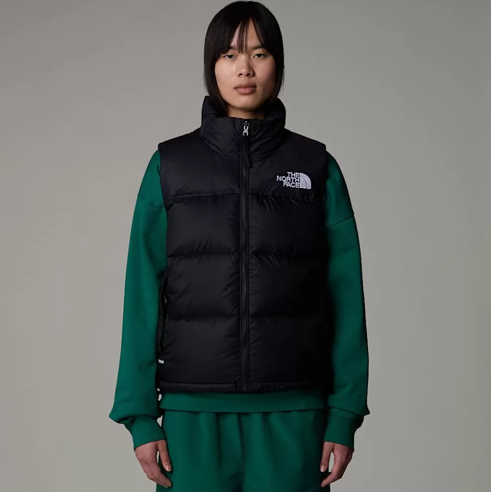 The North Face Chaleco De Plumón Nuptse Retro 1996 Para Mujer Recycled TNF Black Outlet
