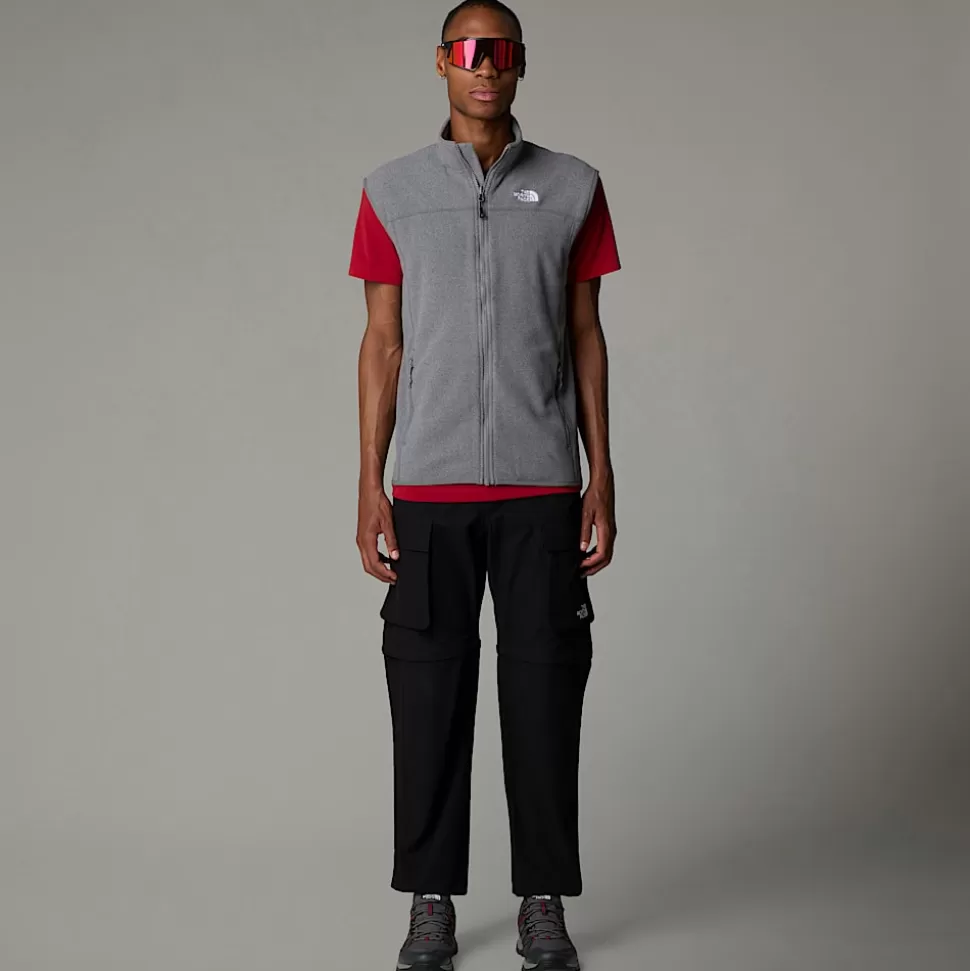 The North Face Chaleco Glacier 100 Para Hombre TNF Medium Grey Heather Fashion