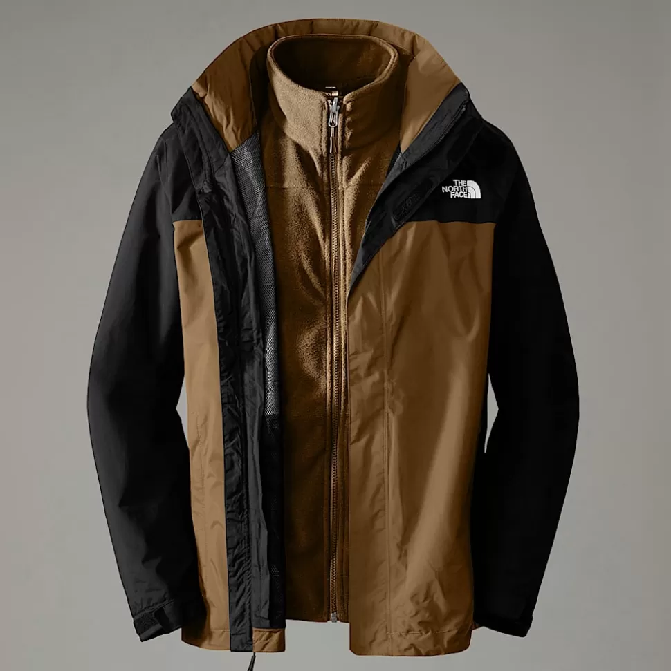 The North Face Chaqueta 3 En 1 Triclimate Original Para Hombre UTILITY BROWN/TNF BLACK Cheap