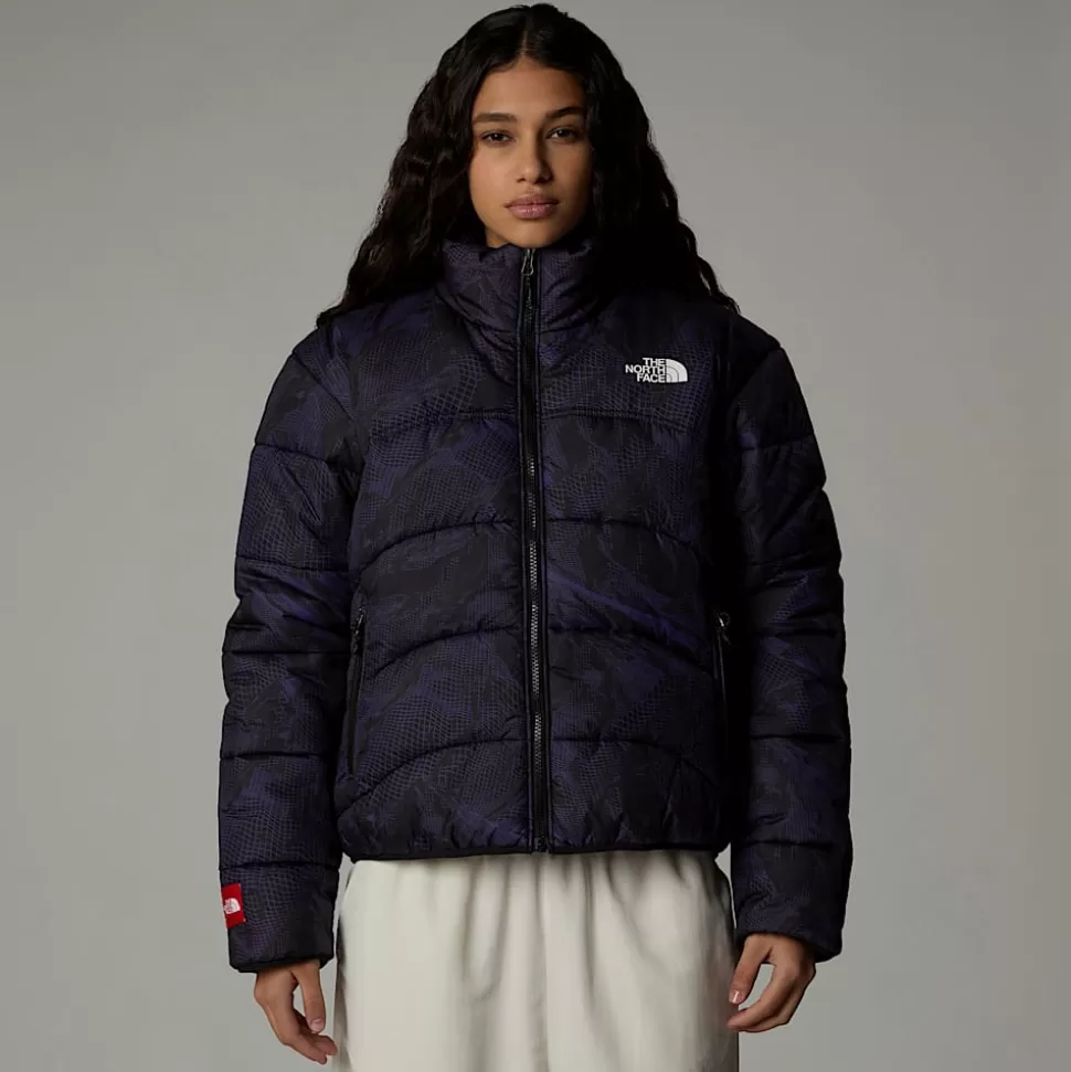 The North Face Chaqueta Acolchada Con Relleno Sintético 2000 Para Mujer Peak Purple 3D Summit Mesh Print Online