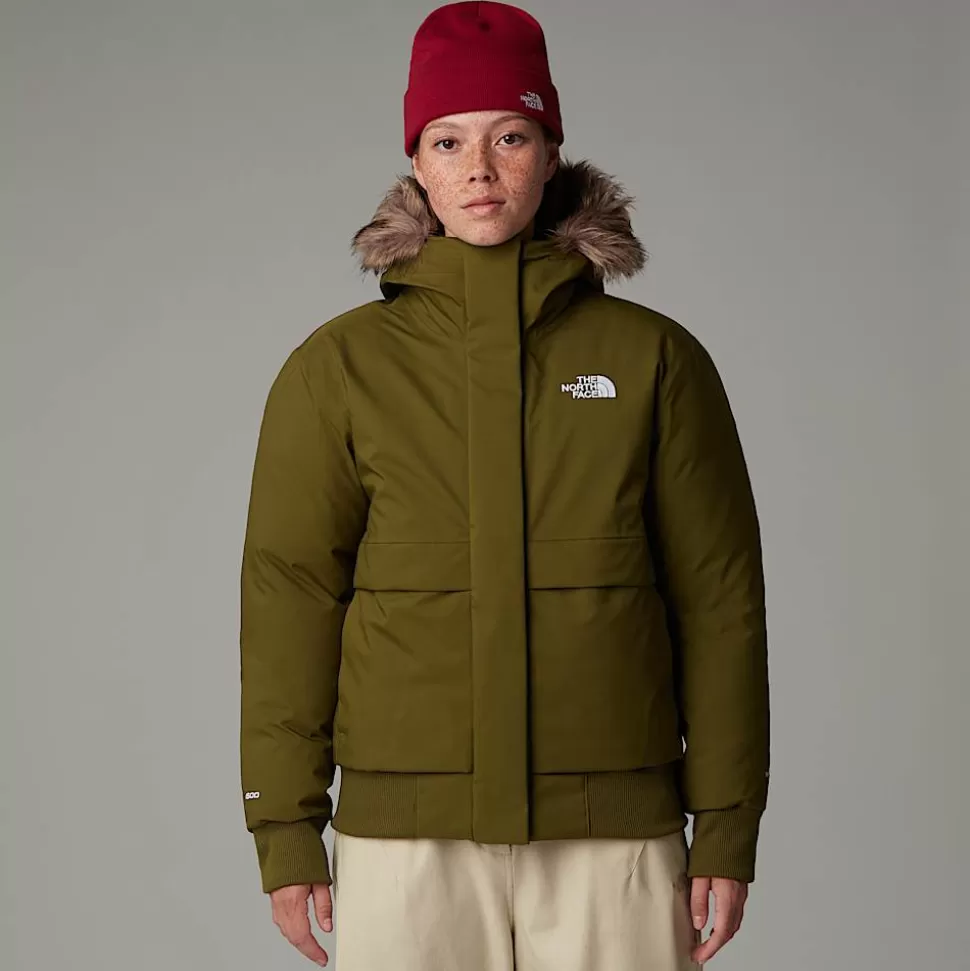The North Face Chaqueta Bómber Arctic Para Mujer Forest Olive Fashion