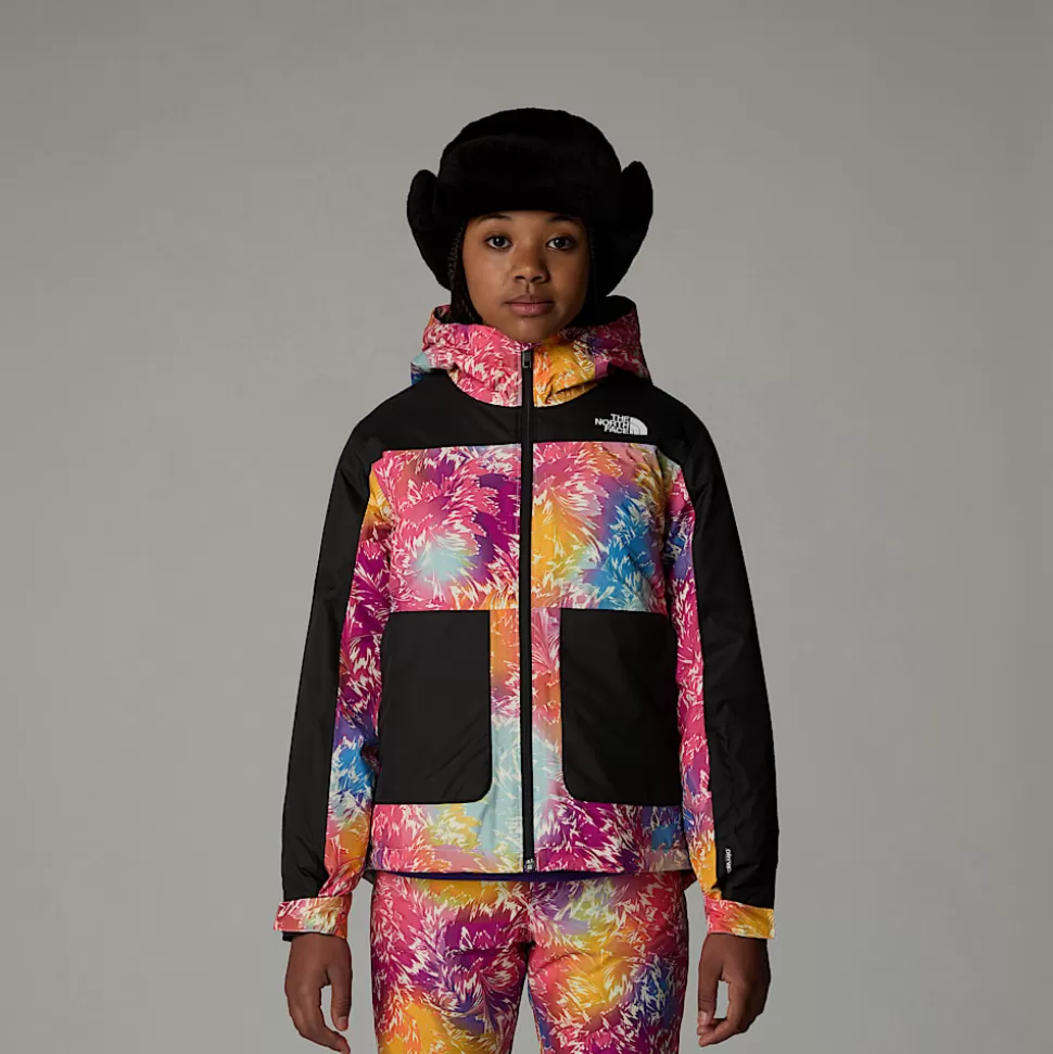 The North Face Chaqueta Con Aislamiento Térmico Freedom Para Niña Radiant Poppy Blowing Wind Print Outlet