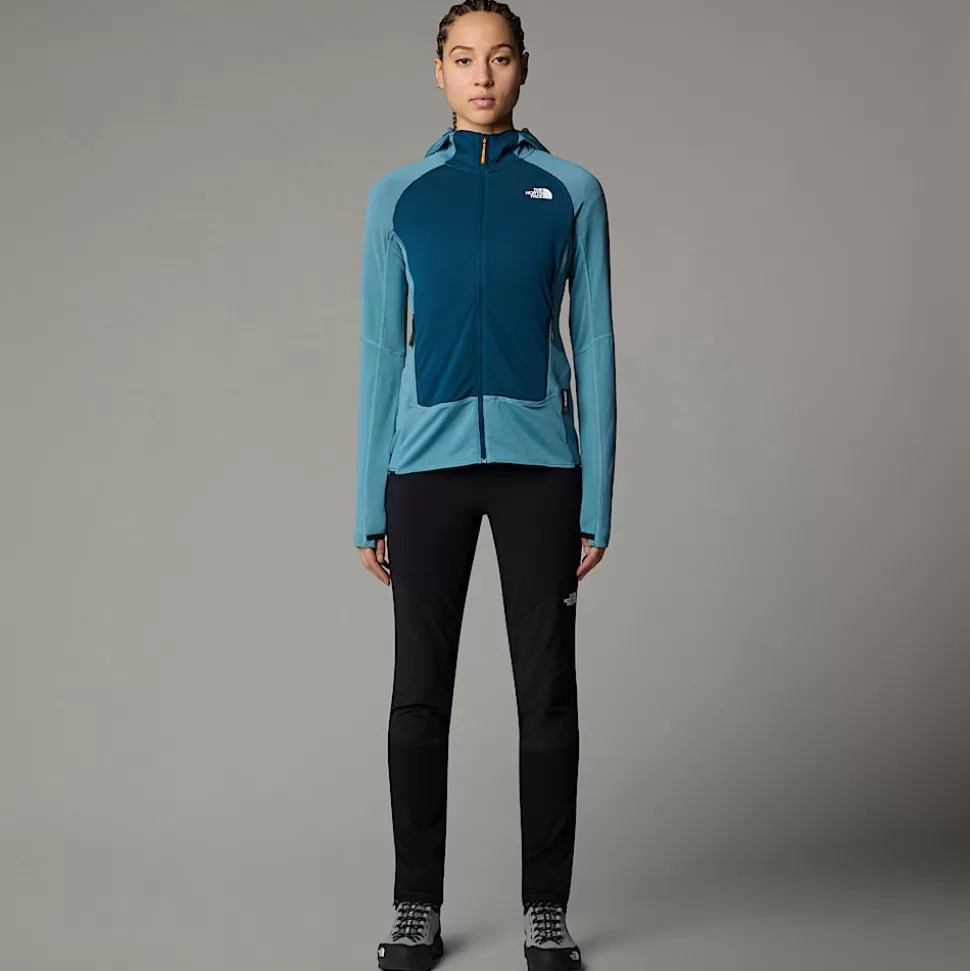 The North Face Chaqueta Con Capucha Polartec® Power Grid™ Bolt Para Mujer Algae Blue-Midnight Petrol Discount