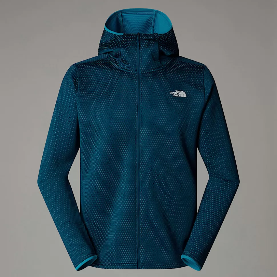 The North Face Chaqueta Con Capucha Y Cremallera Integral Vertical Thermal Para Hombre Midnight Petrol New
