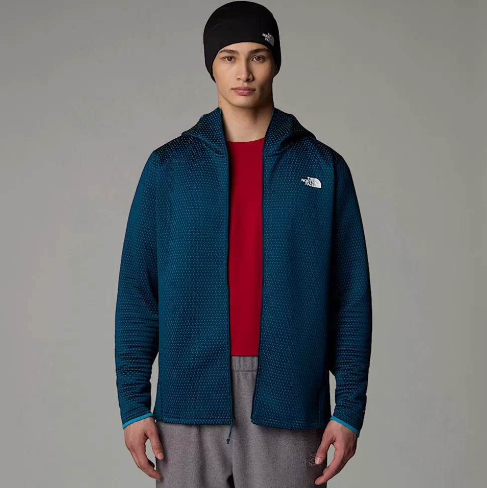 The North Face Chaqueta Con Capucha Y Cremallera Integral Vertical Thermal Para Hombre Midnight Petrol New