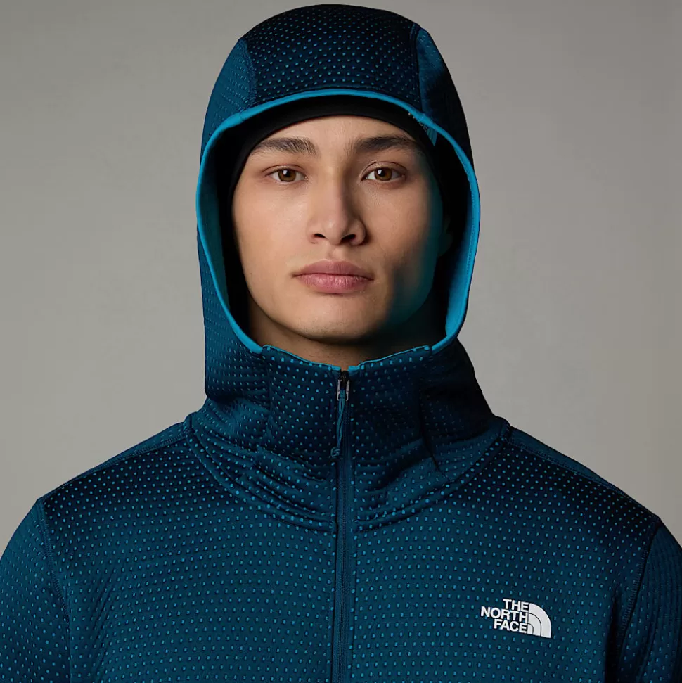 The North Face Chaqueta Con Capucha Y Cremallera Integral Vertical Thermal Para Hombre Midnight Petrol New