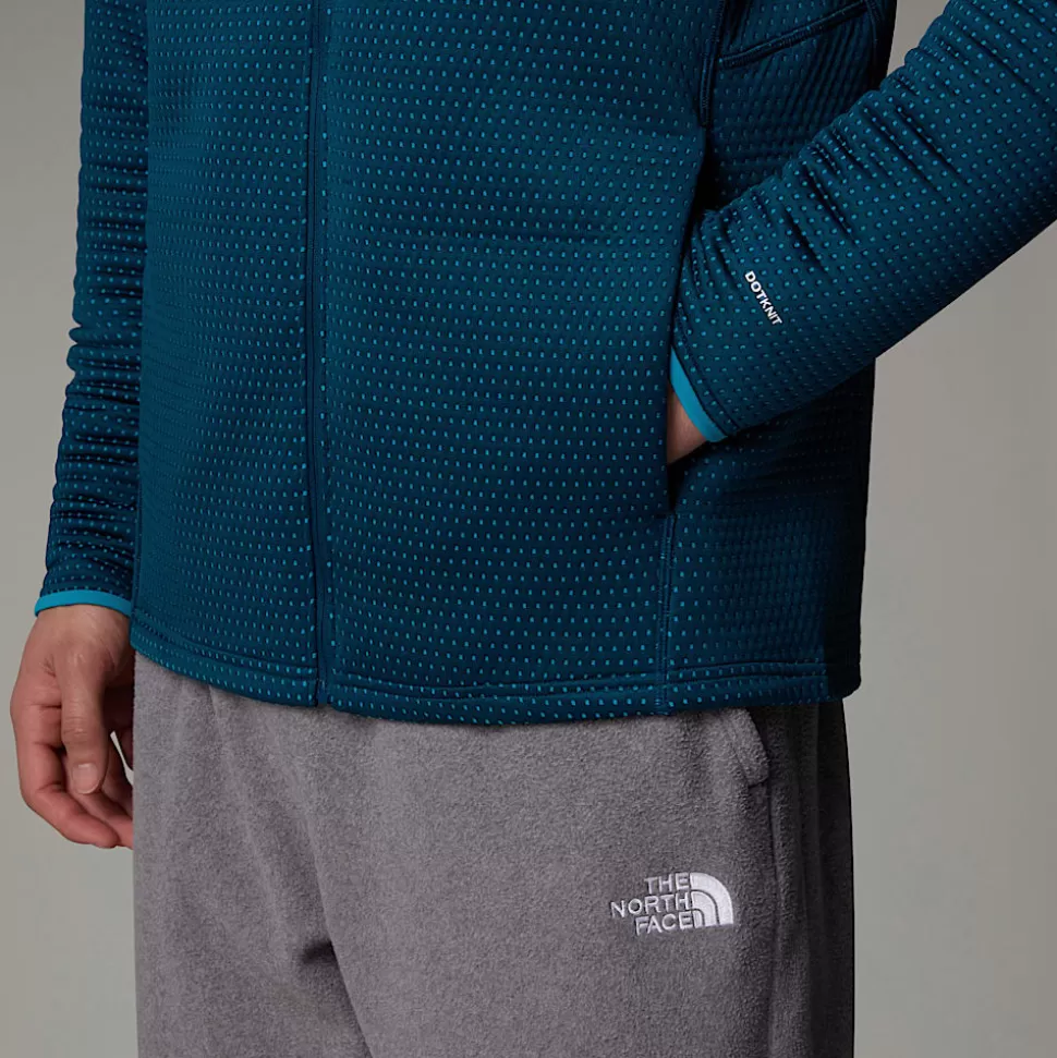 The North Face Chaqueta Con Capucha Y Cremallera Integral Vertical Thermal Para Hombre Midnight Petrol New