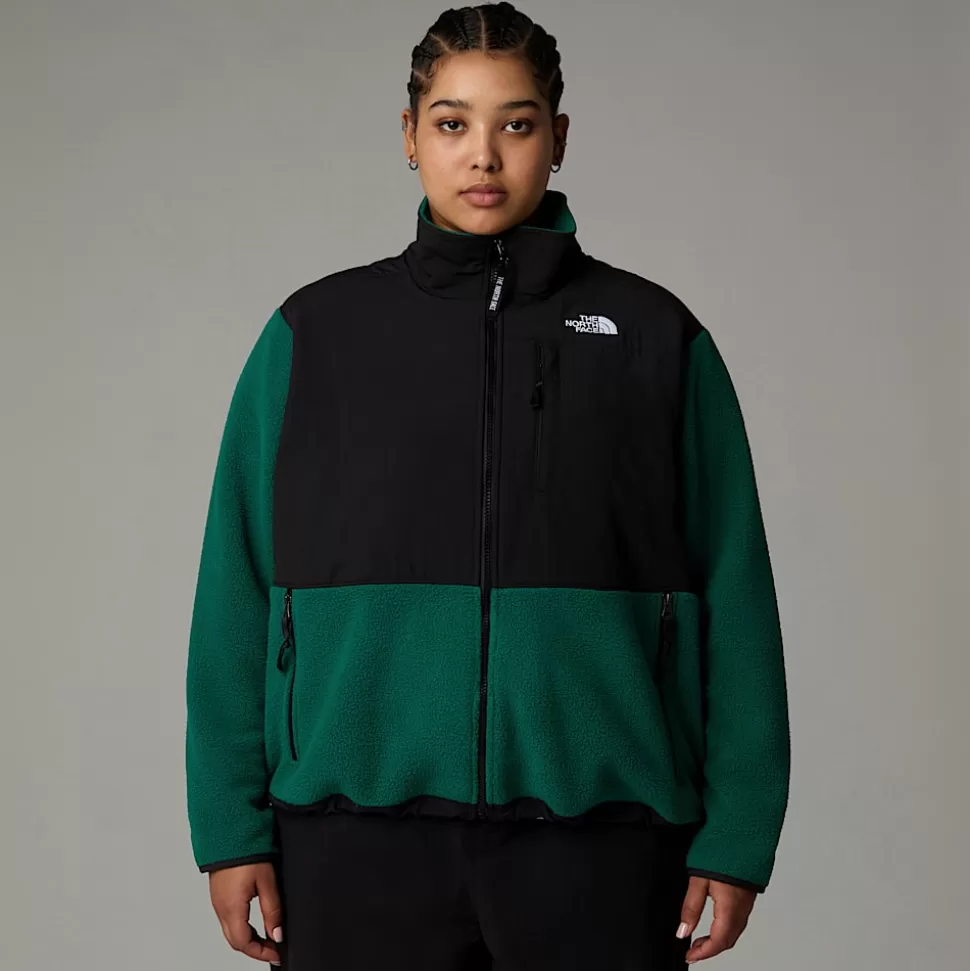 The North Face Chaqueta Denali Retro De Talla Grande Para Mujer EVERGREEN/TNF BLACK New