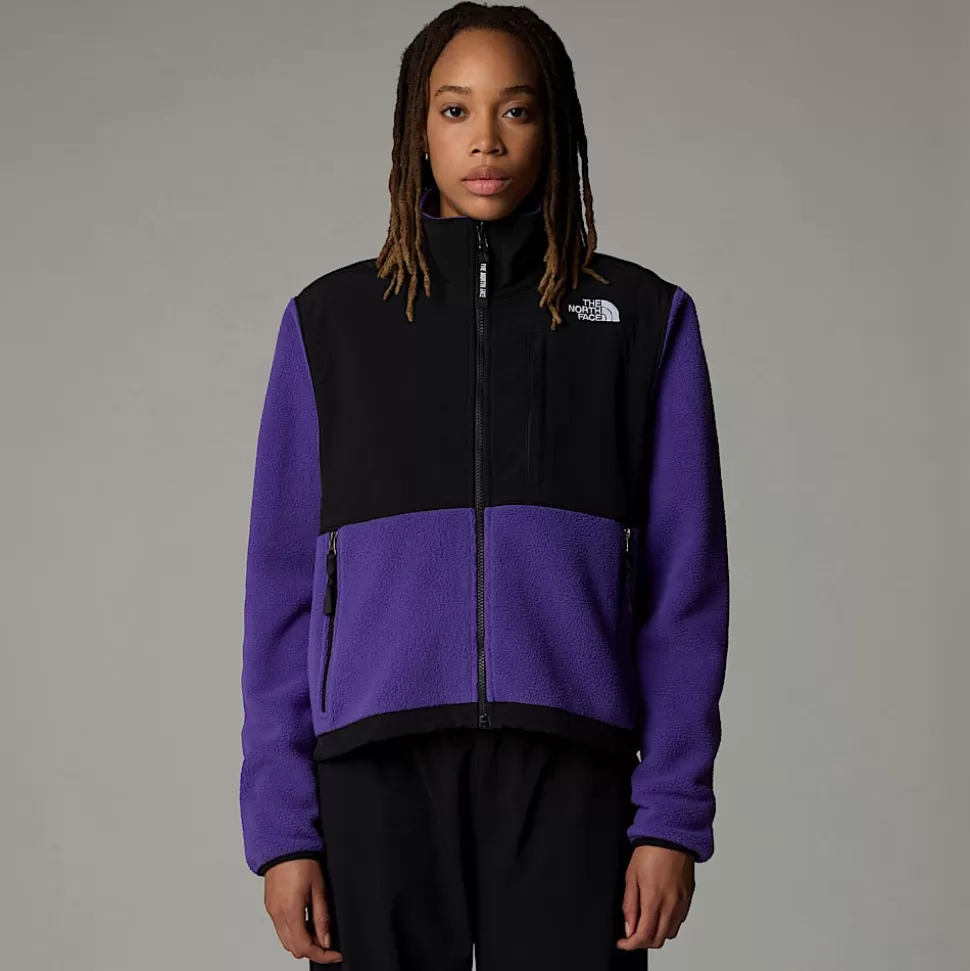 The North Face Chaqueta Denali Retro Para Mujer PEAK PURPLE-TNF BLACK Best Sale