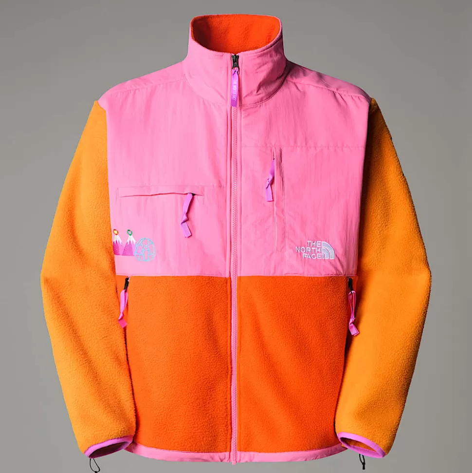 The North Face Chaqueta Denali Retro TNF X Yinka Ilori Unisex Red Orange-Apricot Glaze Fashion