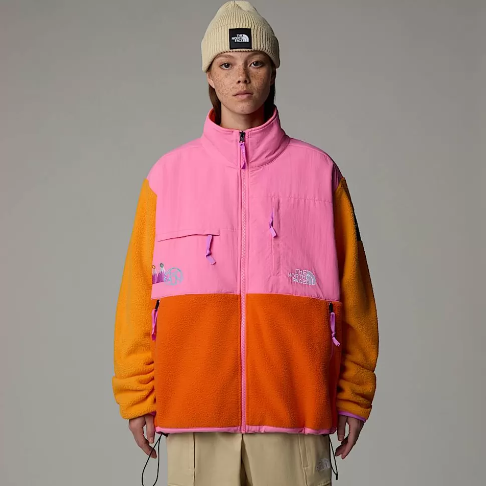 The North Face Chaqueta Denali Retro TNF X Yinka Ilori Unisex Red Orange-Apricot Glaze Fashion