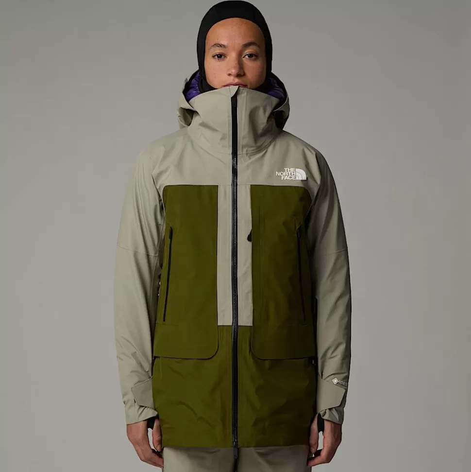 The North Face Chaqueta GORE-TEX® Summit Verbier Para Mujer Clay Grey-Forest Olive Clearance
