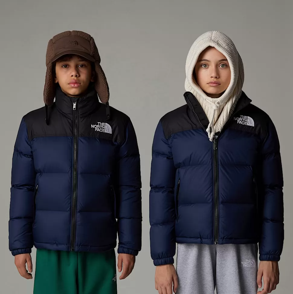 The North Face Chaqueta Nuptse 1996 Para Jóvenes Summit Navy-TNF Black Flash Sale