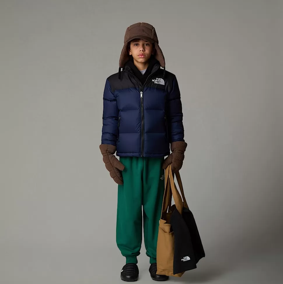 The North Face Chaqueta Nuptse 1996 Para Jóvenes Summit Navy-TNF Black Flash Sale