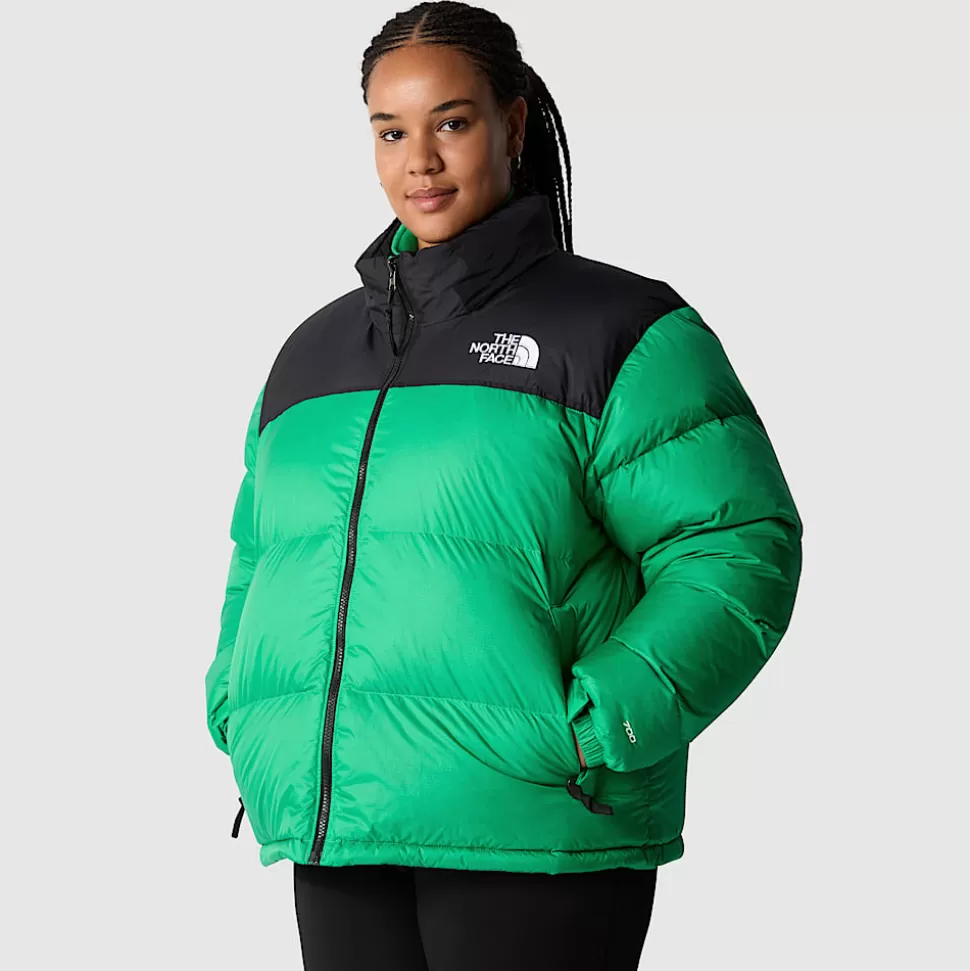 The North Face Chaqueta Nuptse Retro 1996 De Talla Grande Para Mujer Optic Emerald Clearance