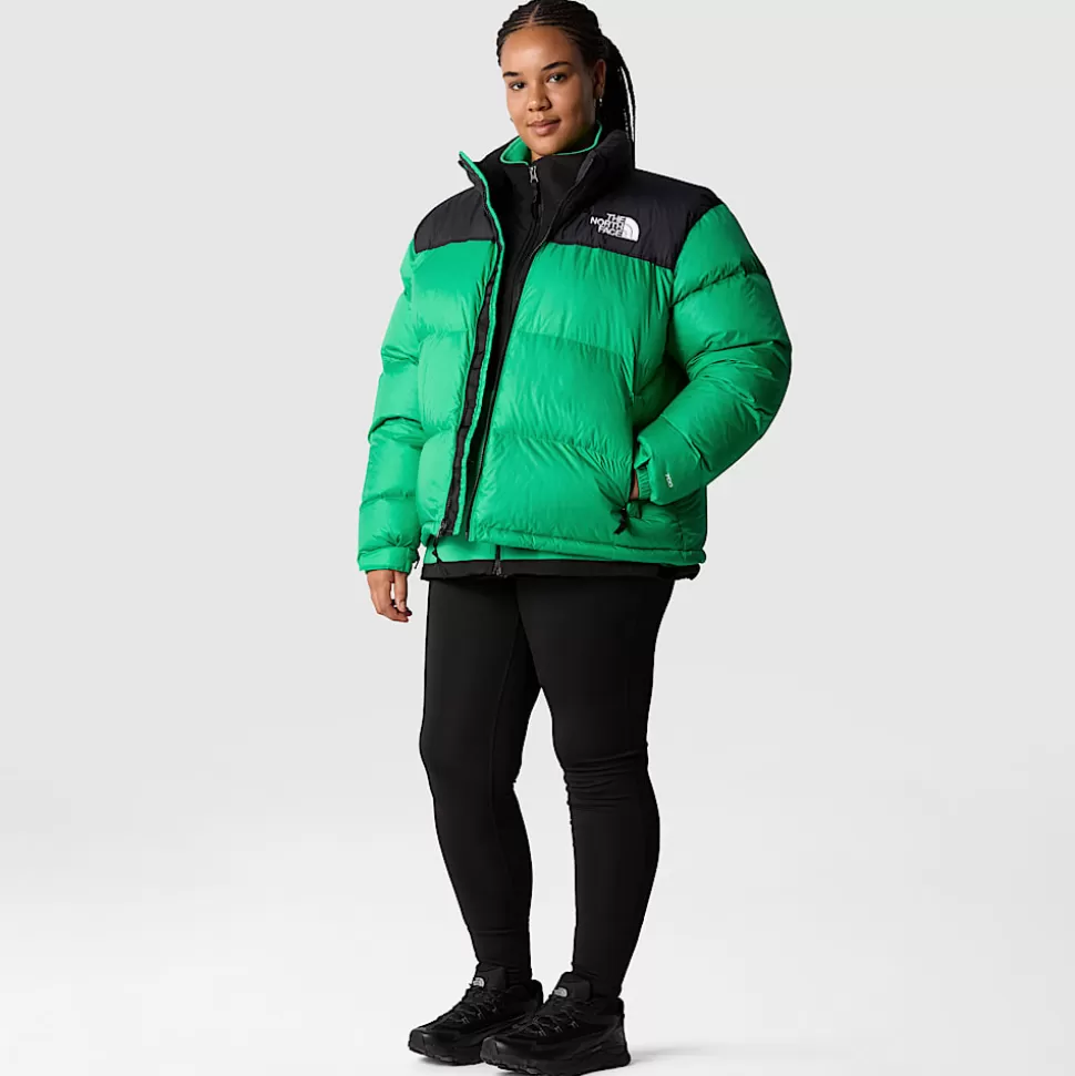 The North Face Chaqueta Nuptse Retro 1996 De Talla Grande Para Mujer Optic Emerald Clearance