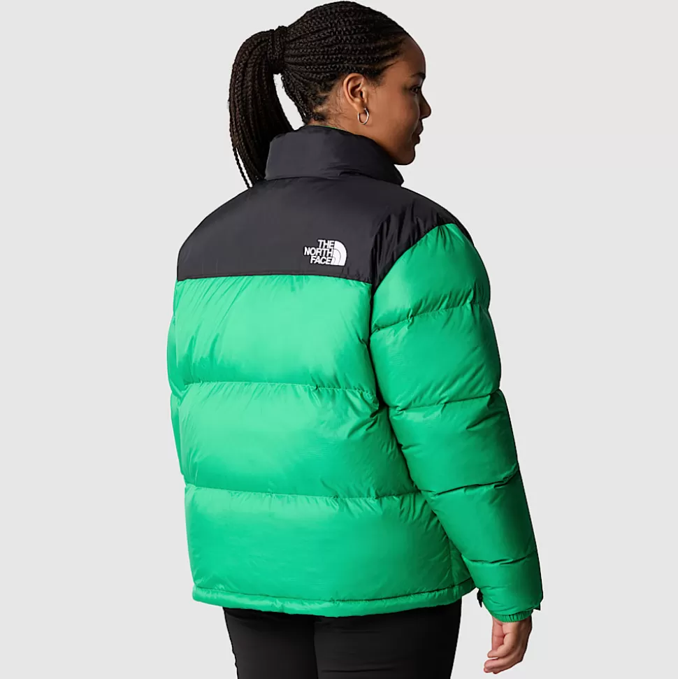 The North Face Chaqueta Nuptse Retro 1996 De Talla Grande Para Mujer Optic Emerald Clearance