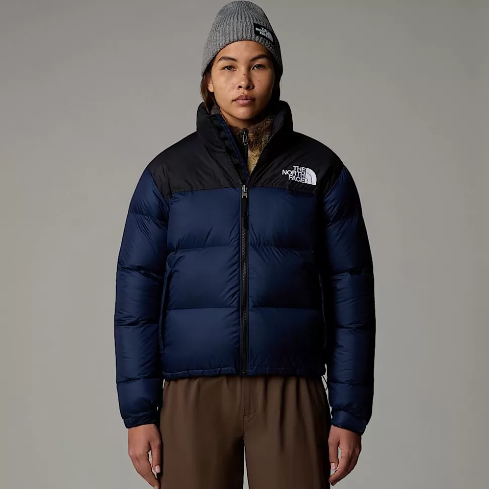 The North Face Chaqueta Nuptse Retro 1996 Para Mujer Summit Navy-TNF Black Shop