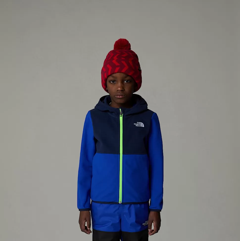 The North Face Chaqueta Polar Con Capucha Y Cremallera Integral Glacier Para Niños TNF Blue Flash Sale