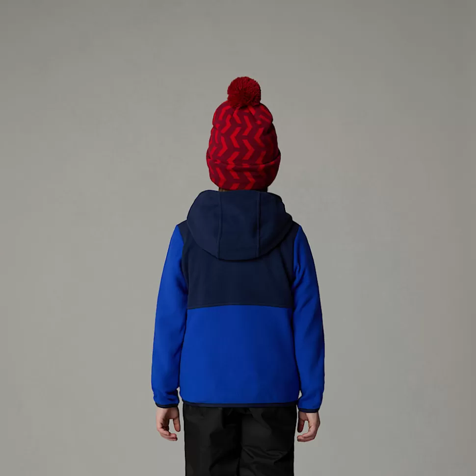 The North Face Chaqueta Polar Con Capucha Y Cremallera Integral Glacier Para Niños TNF Blue Flash Sale