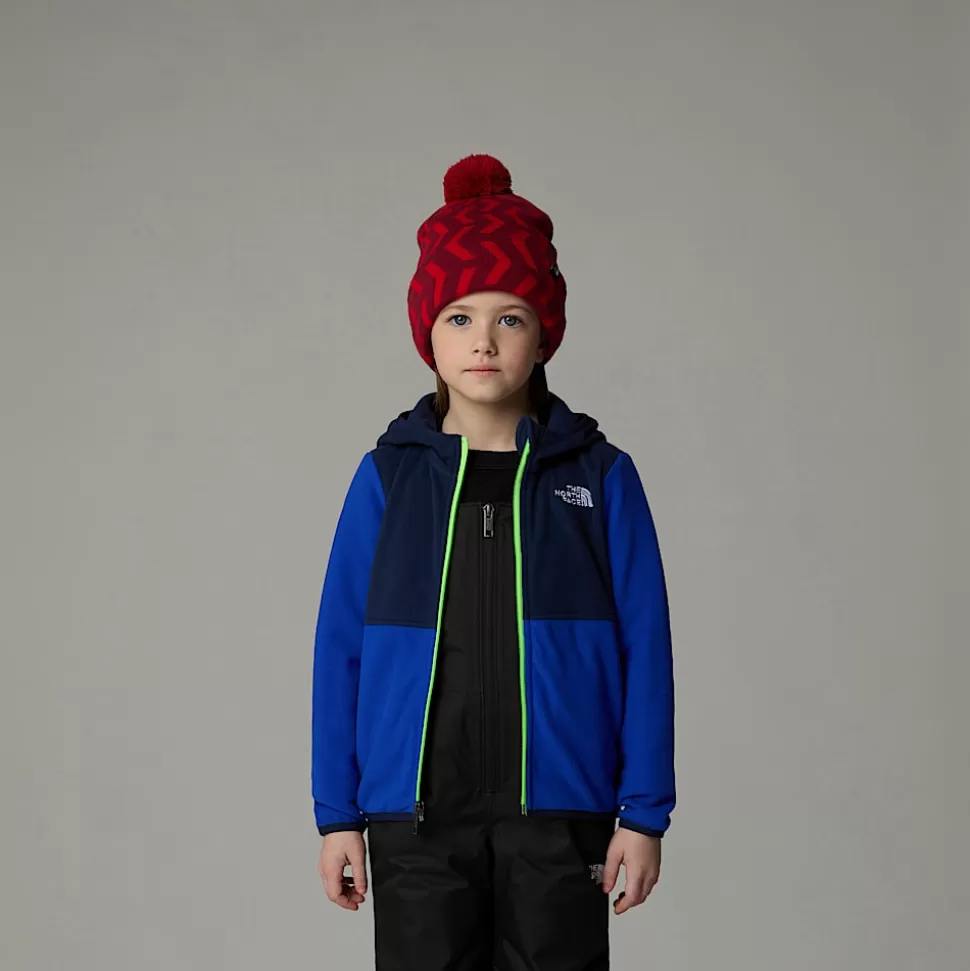 The North Face Chaqueta Polar Con Capucha Y Cremallera Integral Glacier Para Niños TNF Blue Flash Sale
