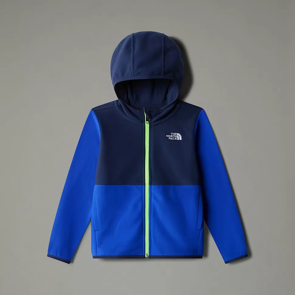 The North Face Chaqueta Polar Con Capucha Y Cremallera Integral Glacier Para Niños TNF Blue Flash Sale
