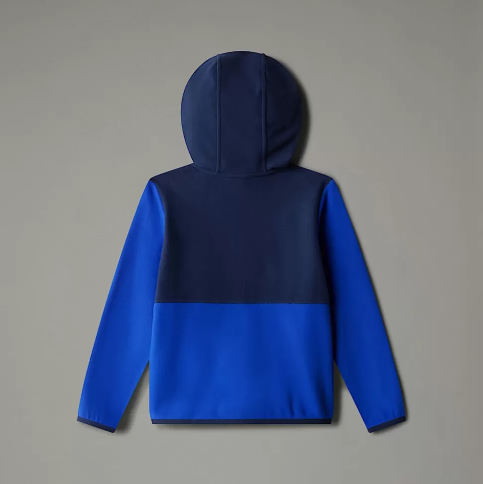 The North Face Chaqueta Polar Con Capucha Y Cremallera Integral Glacier Para Niños TNF Blue Flash Sale