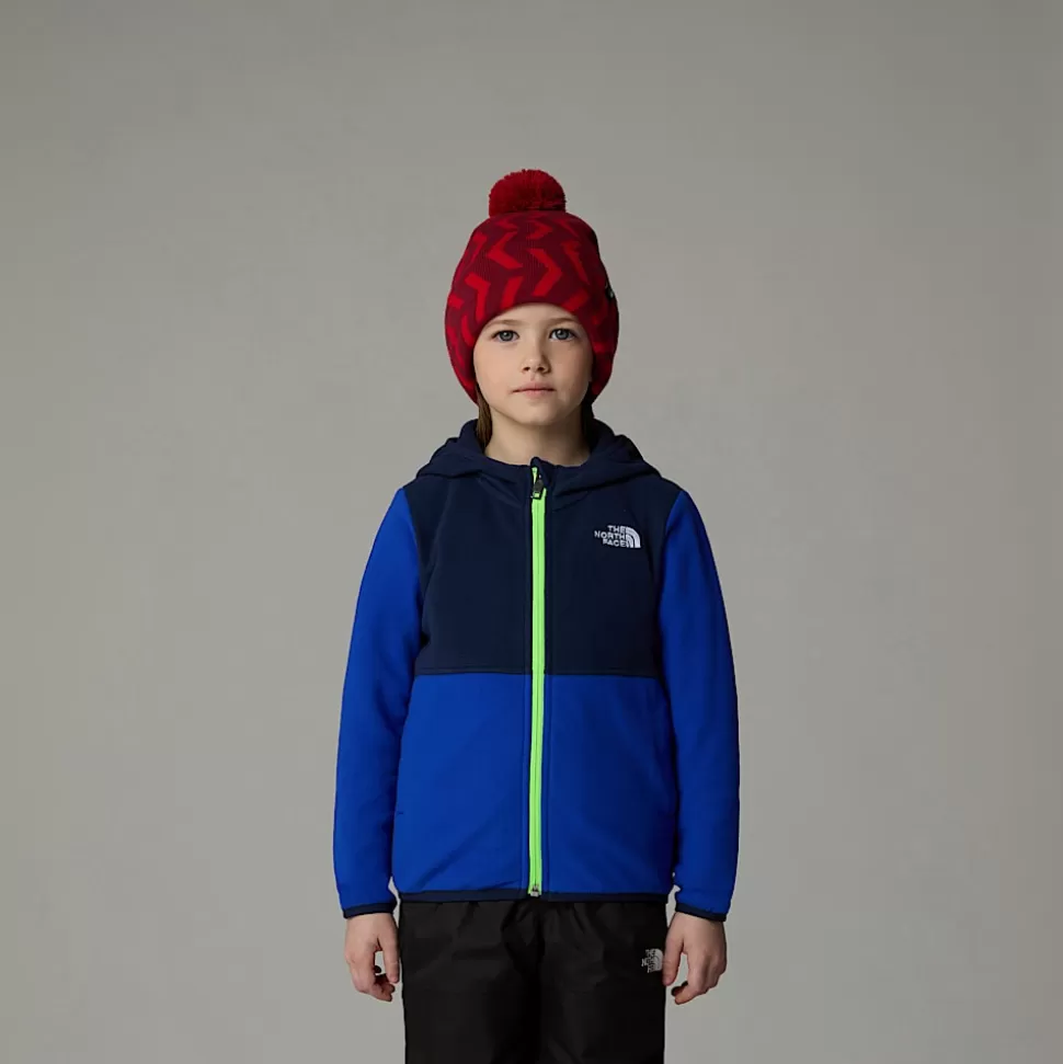 The North Face Chaqueta Polar Con Capucha Y Cremallera Integral Glacier Para Niños TNF Blue Flash Sale