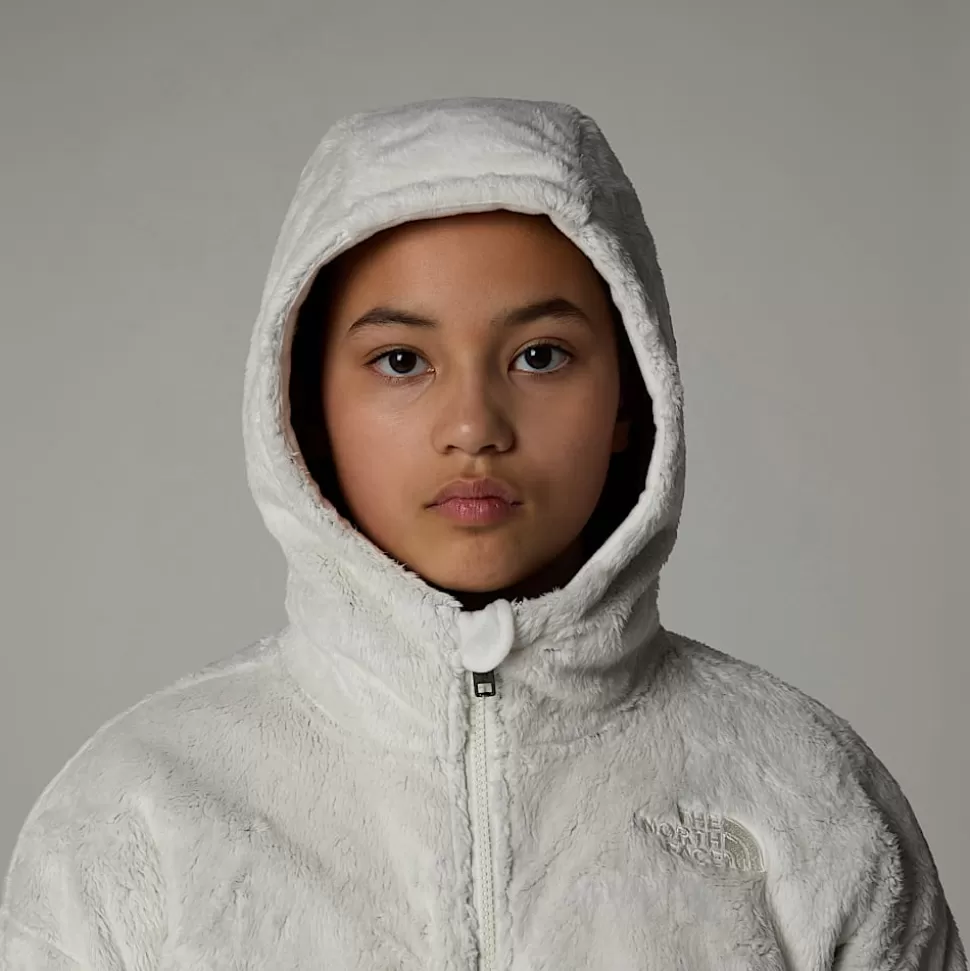 The North Face Chaqueta Polar Con Capucha Y Cremallera Integral Osito Para Niña White Dune Clearance