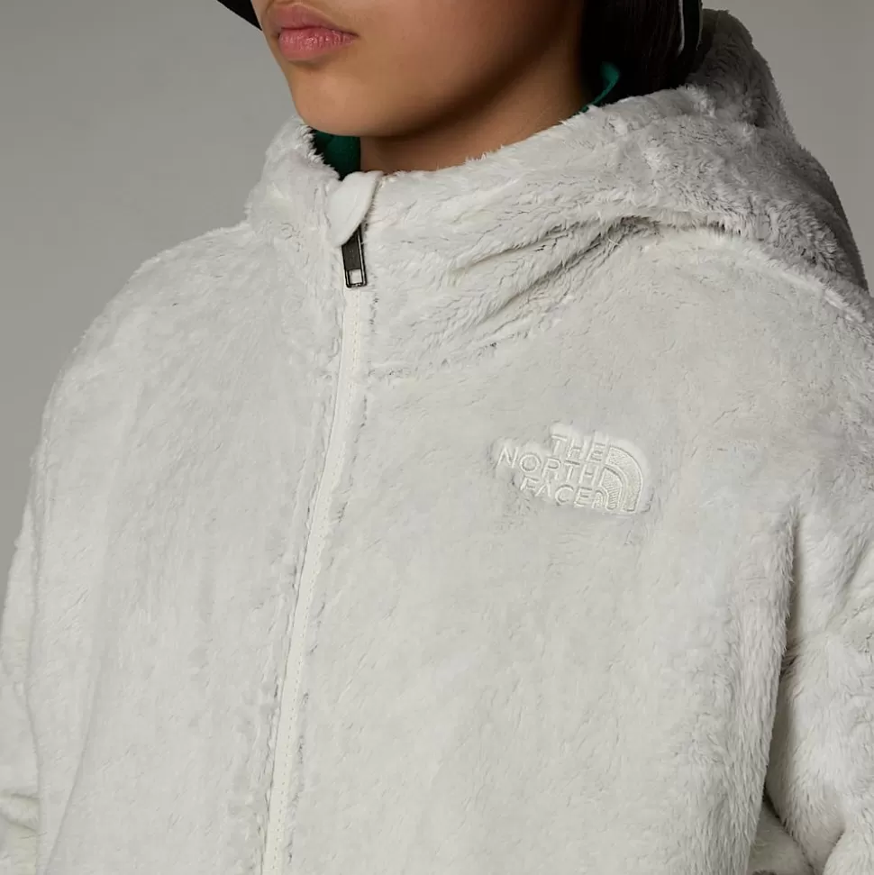 The North Face Chaqueta Polar Con Capucha Y Cremallera Integral Osito Para Niña White Dune Clearance