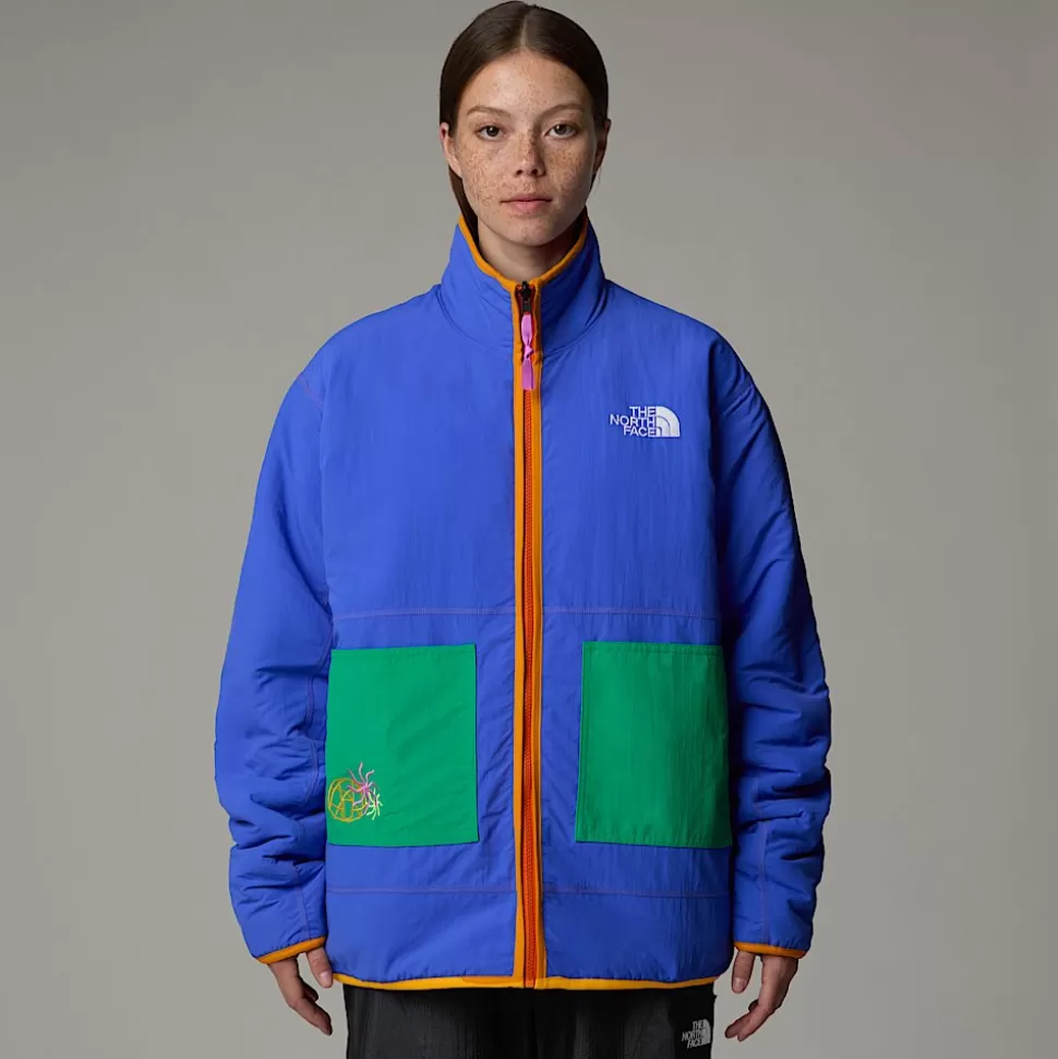 The North Face Chaqueta Polar Reversible Estampada TNF X Yinka Ilori Unisex Solar Blue Lets Blossom Together Print Store