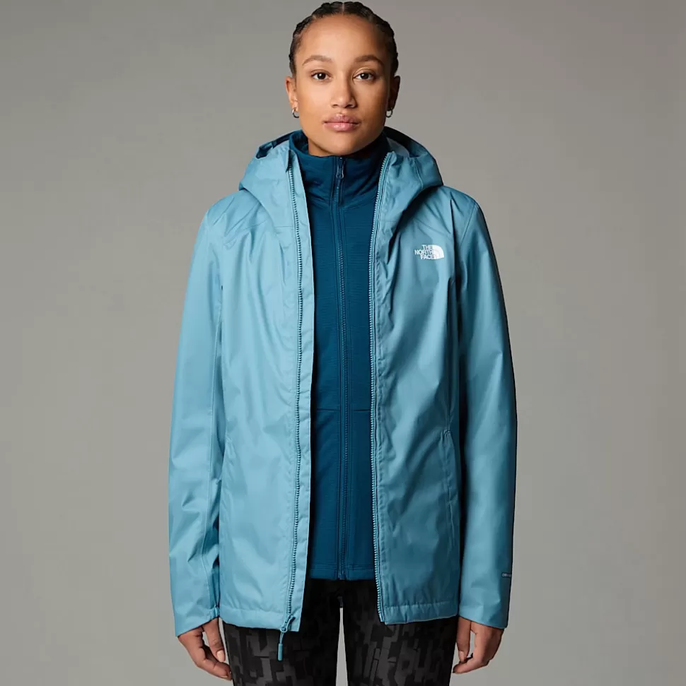 The North Face Chaqueta Quest Zip-In Triclimate® Para Mujer Algae Blue-Midnight Petrol Hot