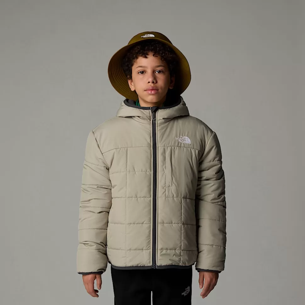 The North Face Chaqueta Reversible Con Capucha Y Cremallera Integral Shasta Para Niño Clay Grey Cheap